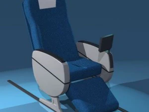 plane train seats business cla 3D Model