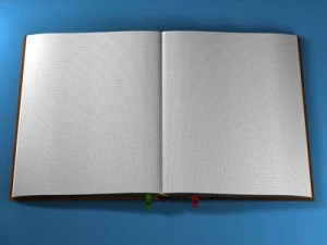 открытая книга 3D Модель