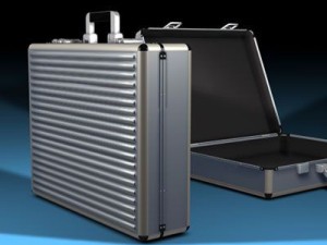 aluminium suitcase 3D Model