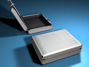 aluminium suitcase 3D Model