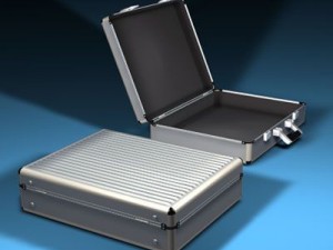 aluminium suitcase 3D Model
