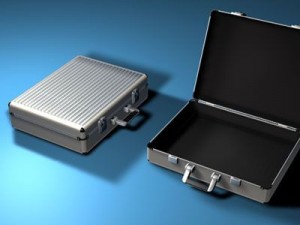 aluminium suitcase 3D Model