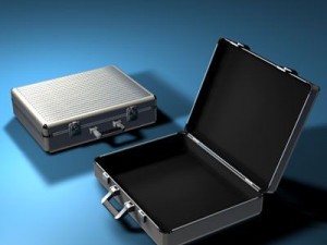 aluminium suitcase 3D Model