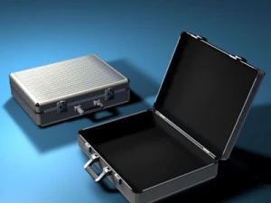 aluminium suitcase 3D Model