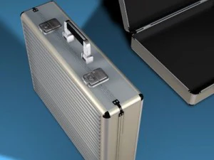 aluminium suitcase 3D Model