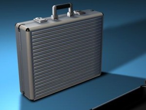 aluminium suitcase 3D Model