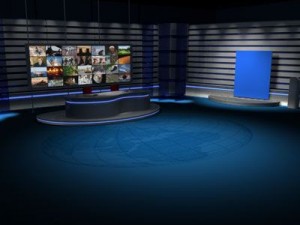 tv news studio 3D Model