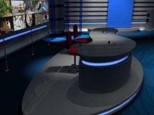 tv news studio 3D Model