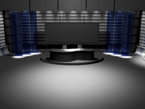 tv news studio 3D Model