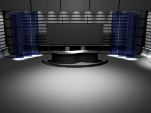 tv news studio 3D Model