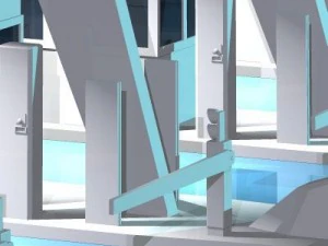 highway pay toll building 3D Model