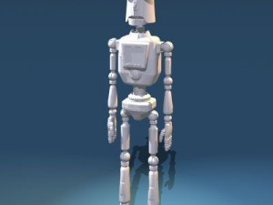 comic robot 3D Model