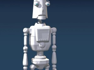 comic robot 3D Model