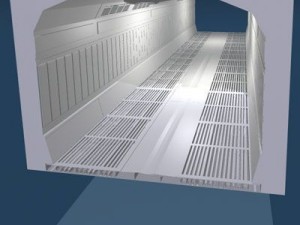 science fiction corridor 3D Модель