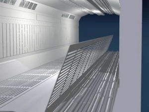 science fiction corridor 3D Model