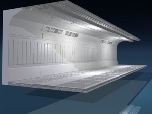 science fiction corridor 3D Модель