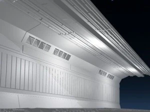 science fiction corridor 3D Model