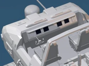 desert rover with wheels 3D Model