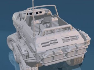desert rover with wheels 3D Модель