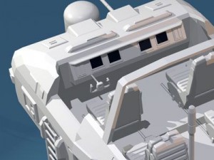 sc fi desert rover with legs 3D Model