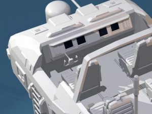 sc fi desert rover with legs 3D-Modell