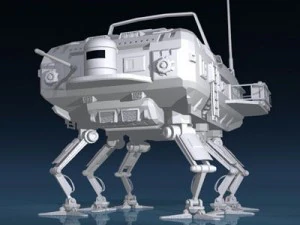 sc fi desert rover with legs 3D Model