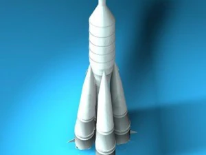 sputnik rocket r 7 semyorka 3D Model