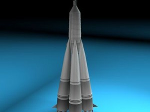 sputnik rocket r 7 semyorka Modelo 3D