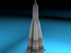 sputnik rocket r 7 semyorka 3D Model