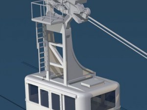 cableway wagons 3D Model