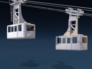 cableway wagons Model 3D