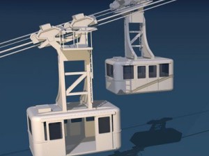 cableway wagons Model 3D