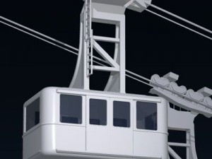 cableway wagons Model 3D