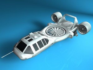 sci fi vstol vehicle 3D Model