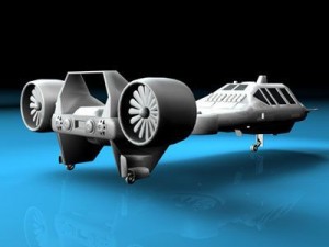 sci fi vstol vehicle 3D Модель