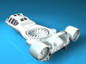 sci fi vstol vehicle 3D Модель