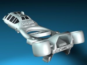 sci fi vstol vehicle 3D Модель