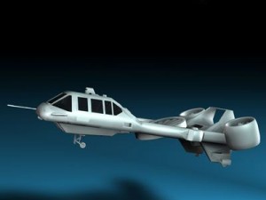 sci fi vstol vehicle 3D Модель