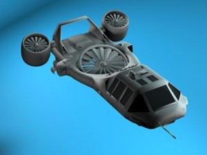 sci fi vstol vehicle 3D Модель