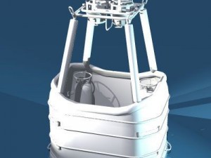 balloon basket and gas tank Modelo 3D
