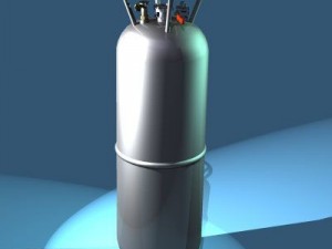 balloon basket and gas tank Modelo 3D