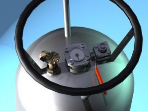 balloon basket and gas tank Modelo 3D