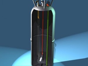 balloon basket and gas tank Modelo 3D