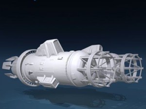 spaceship engines 2 3Dモデル