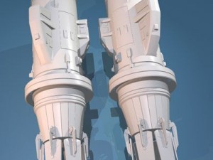 spaceship engines 2 3Dモデル