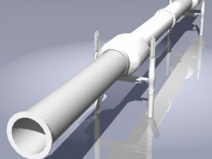 gas/oil heat pipeline 3D Model