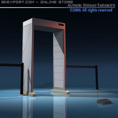 metal detector Model 3D .c4d .max .obj .3ds .fbx .stl .blend 