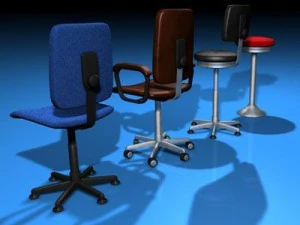 collezione di sedie da ufficio Modello 3D