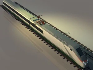 ETR500 हाई स्पीड ट्रेन 3D मॉडल