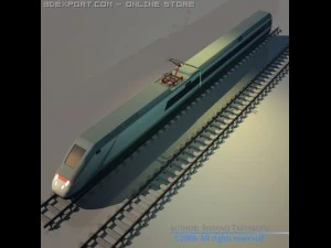 ETR500 हाई स्पीड ट्रेन 3D मॉडल